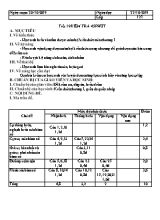 Giáo án Giải tích Lớp 12 - Tiết 19 Kiểm tra 45 phút - Năm học 2019-2020